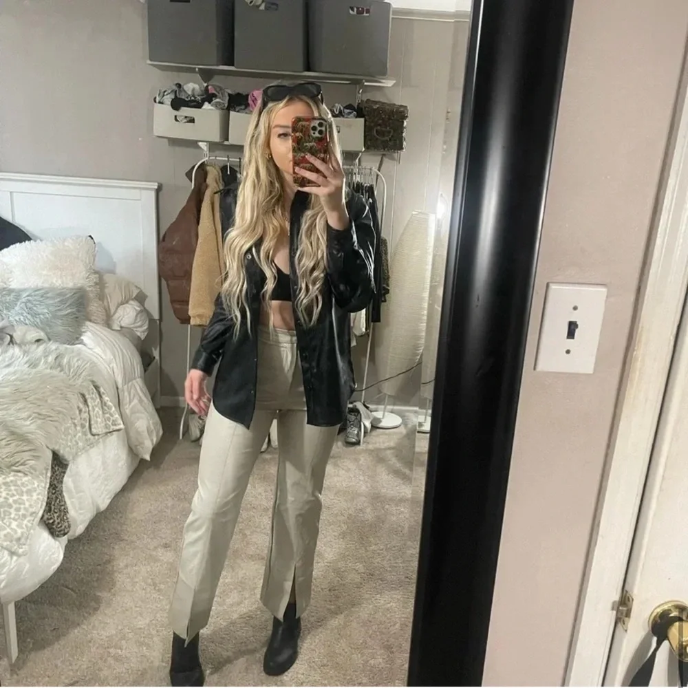 LEATHER PANTS - Picture 4 of 13